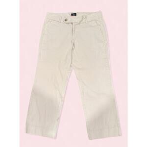 Y2K Mossimo Beige Low-Waist Straight Leg Trousers Preppy Nautical Old Money 6